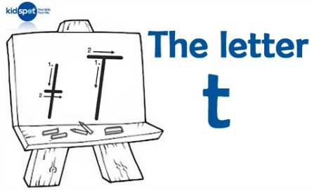 How to write: The letter t